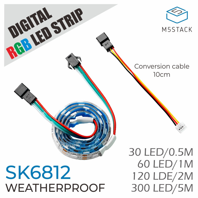 Digital RGB LED Weatherproof Strip SK6812