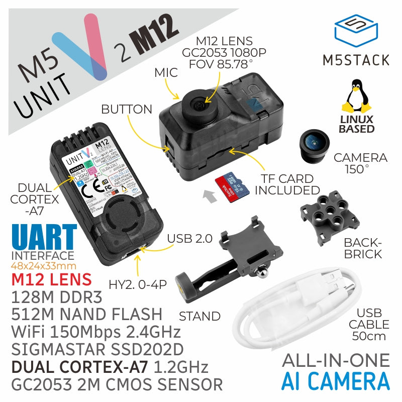 M5Stack UnitV2 USB Version without Camera