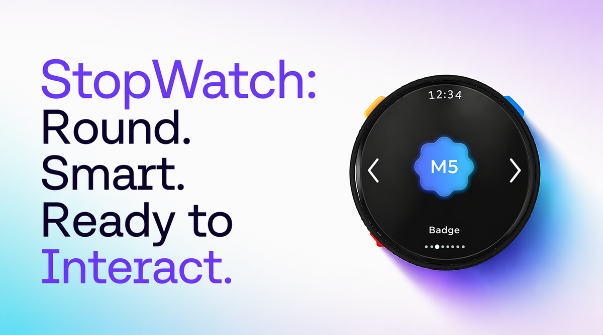 M5Stack Releases StopWatch: An Expressive AMOLED Interface for Interac ...