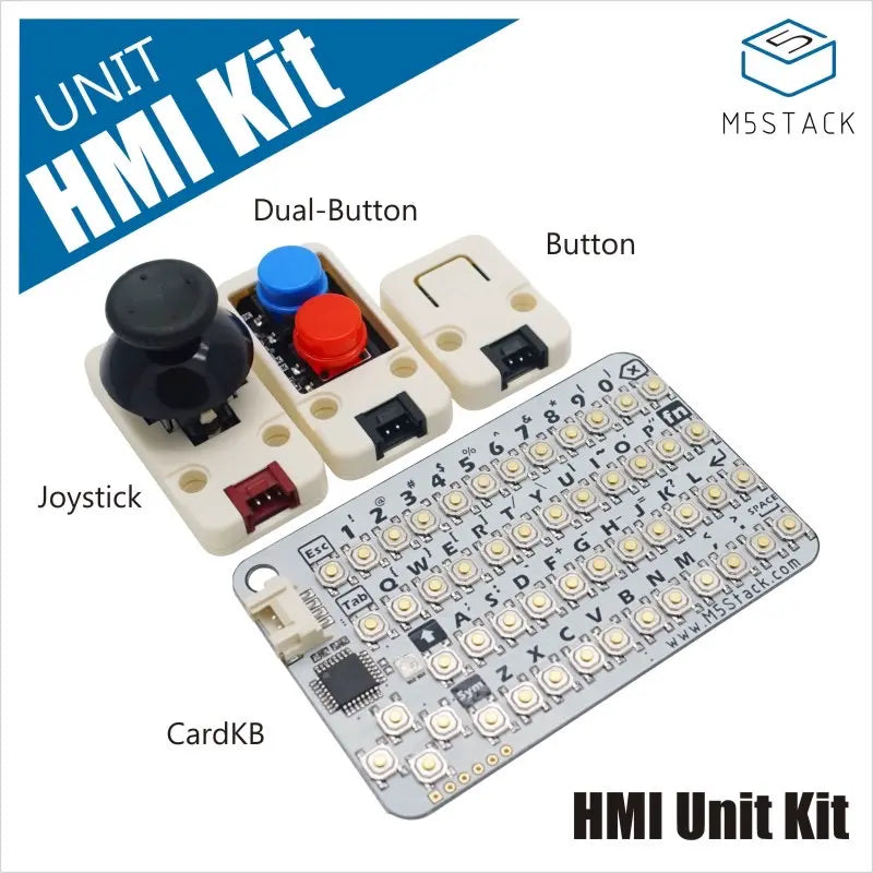 [EOL] HMI Unit Kit (Joystick, Dual-Button, Button, CardKB Mini Keyboard) - m5stack-store