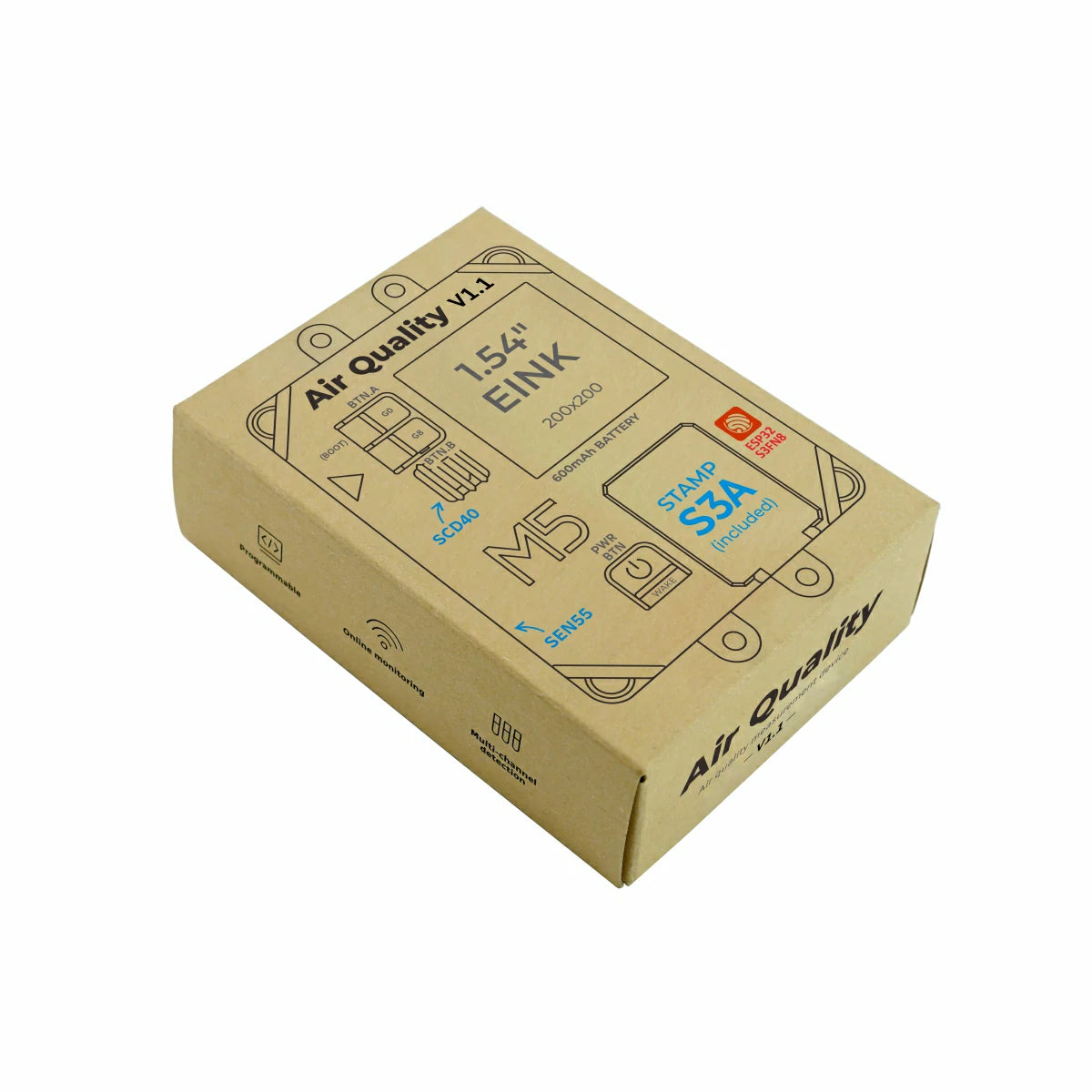 Air Quality Kit v1.1 with M5StampS3A (SEN55, SCD40)– M5Stack-Store Air Quality Kit v1.1 with M5StampS3A (SEN55, SCD40)– M5Stack-Store