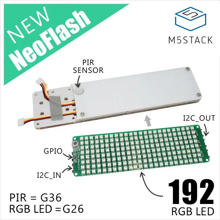 [EOL] NeoFlash Acrylic Light Board - m5stack-store