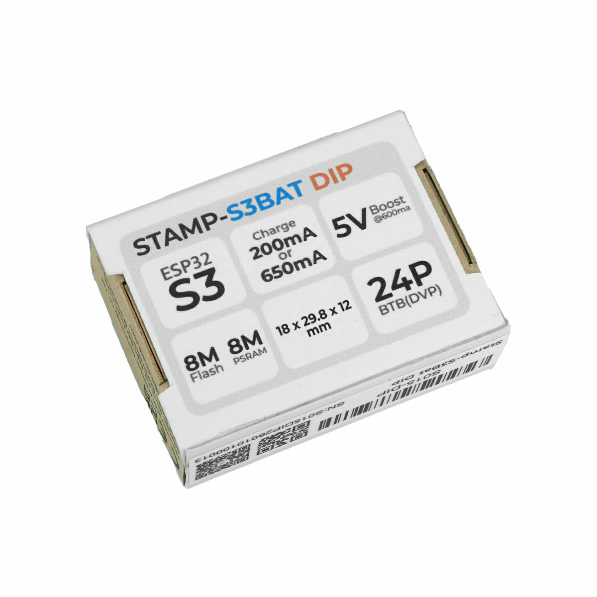 M5StampS3 BAT Module with 2.54 Header Pin - m5stack-store