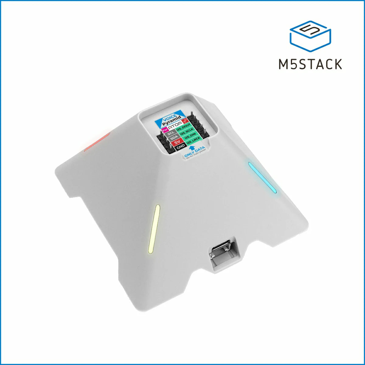 Voice Pyramid Smart Speaker Base without M5Atom - m5stack-store