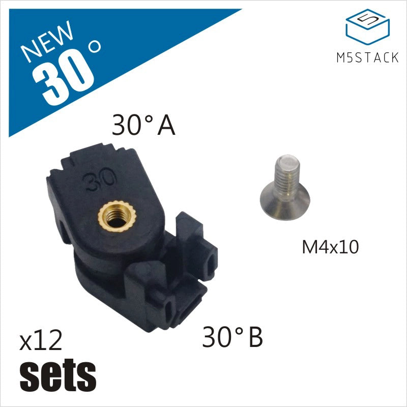 30° Plastic Corner Connector for 1515 Aluminum Extrusions - m5stack-store