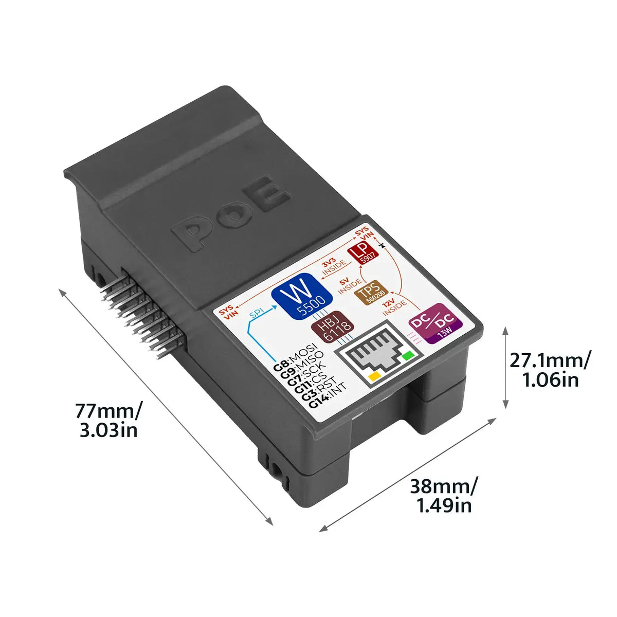 PoE Module for StamPLC (W5500) - m5stack-store