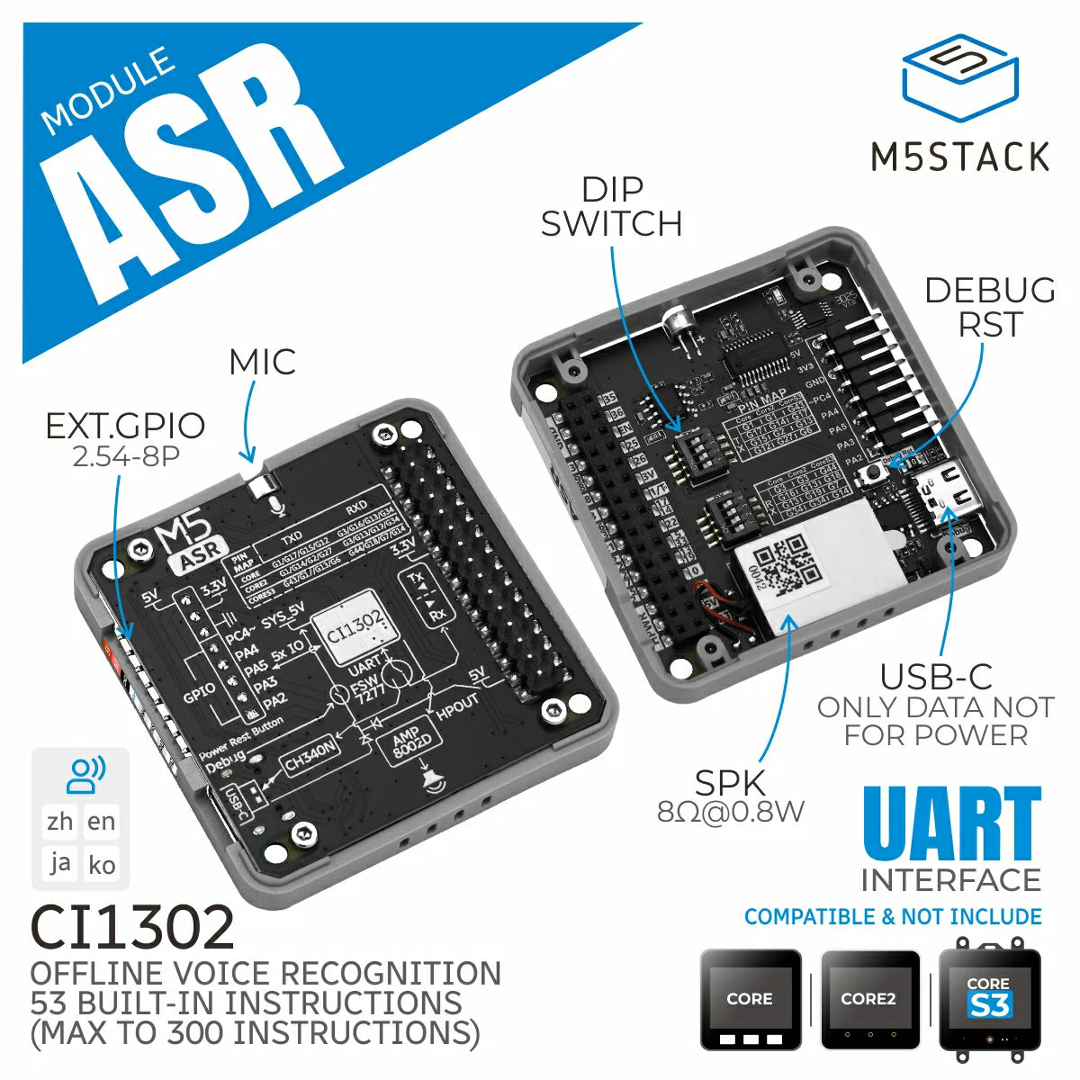 M5Stack ASR Module (CI1302)– m5stack-store