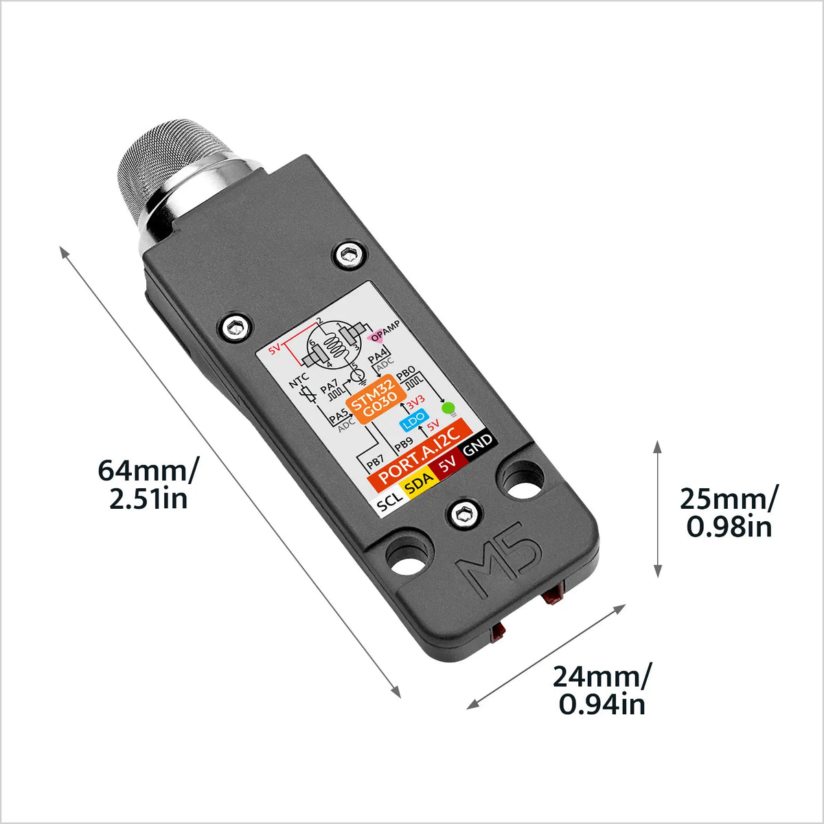 M5Stack MQ-5 Gas Unit (STM32G030) - m5stack-store