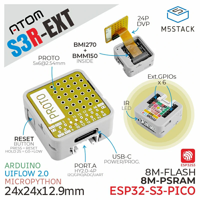 M5Stack - Modular Rapid ESP32 IoT Development Board - ESP32 dev kits–  m5stack-store