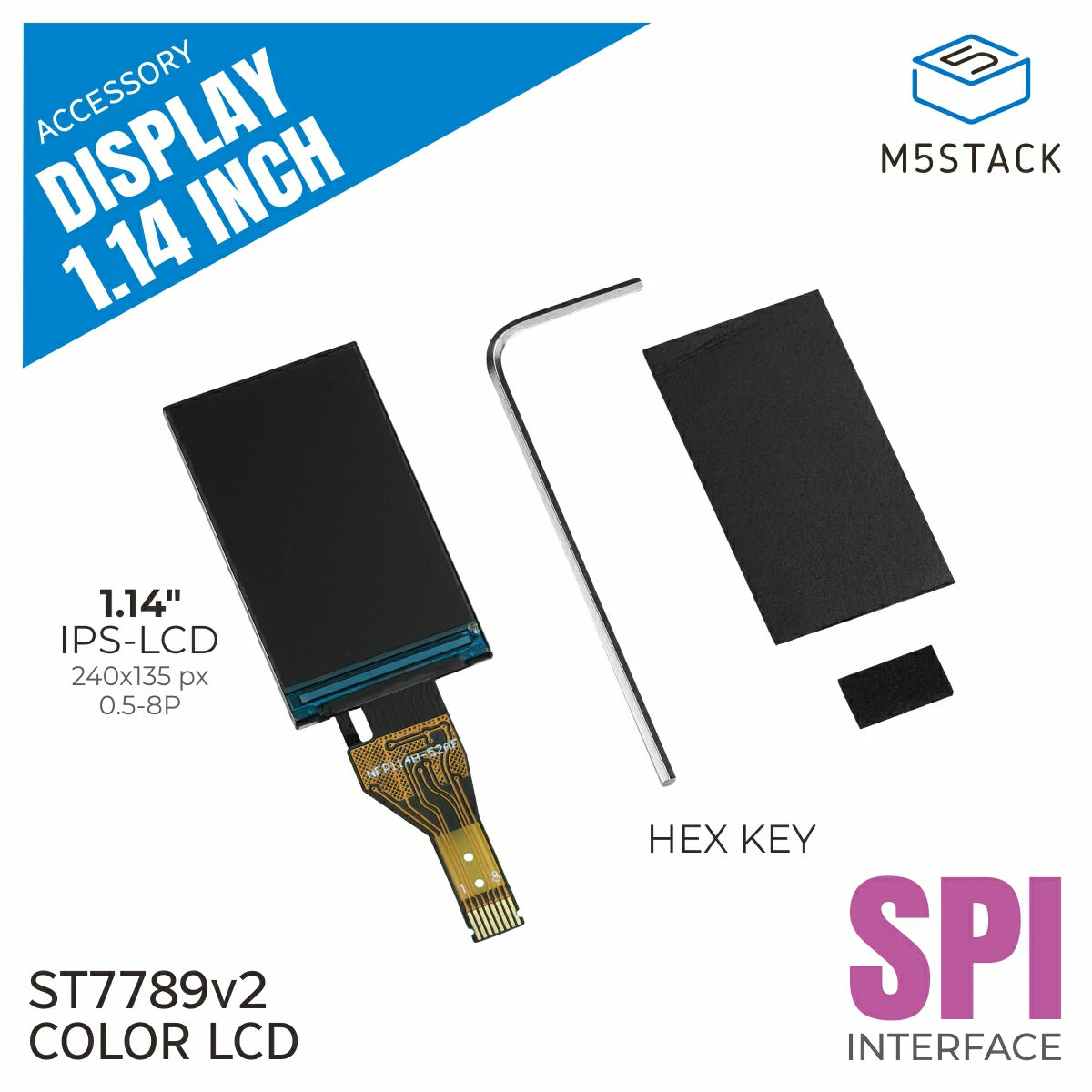 Display 1.14 Inch for StickC Series - m5stack-store