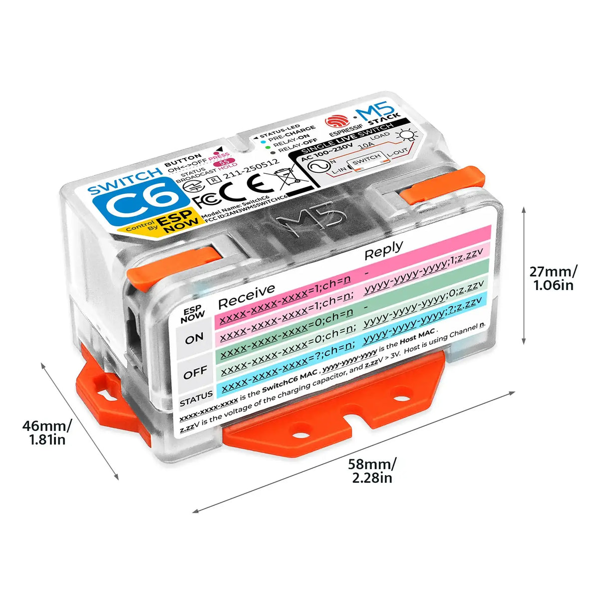 Single Live Wire Wi-Fi Smart Switch (ESP32-C6)