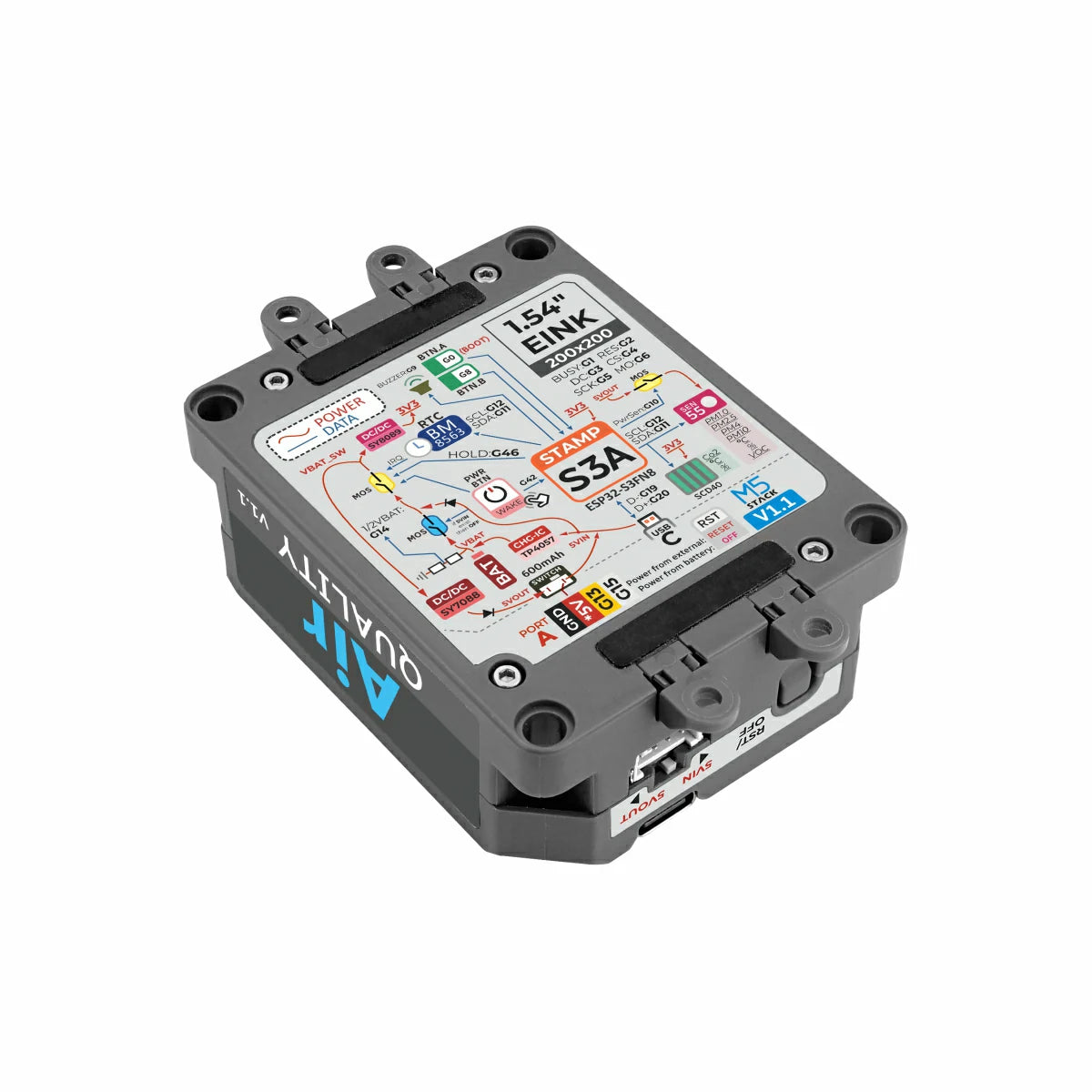 Air Quality Kit v1.1 with M5StampS3A (SEN55, SCD40)– m5stack-store