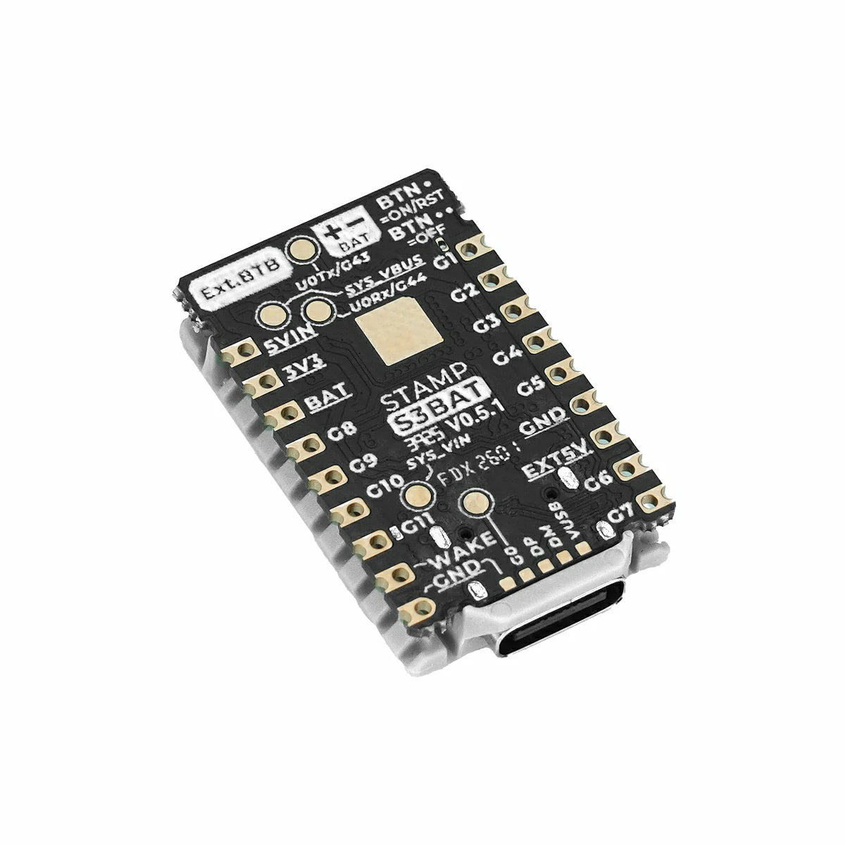 M5StampS3 BAT Module with Battery Connector - m5stack-store