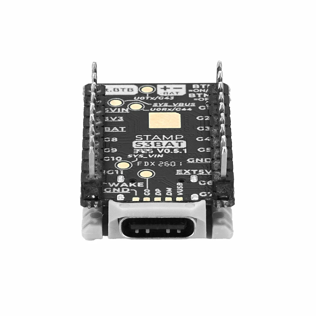 M5StampS3 BAT Module with 2.54 Header Pin - m5stack-store