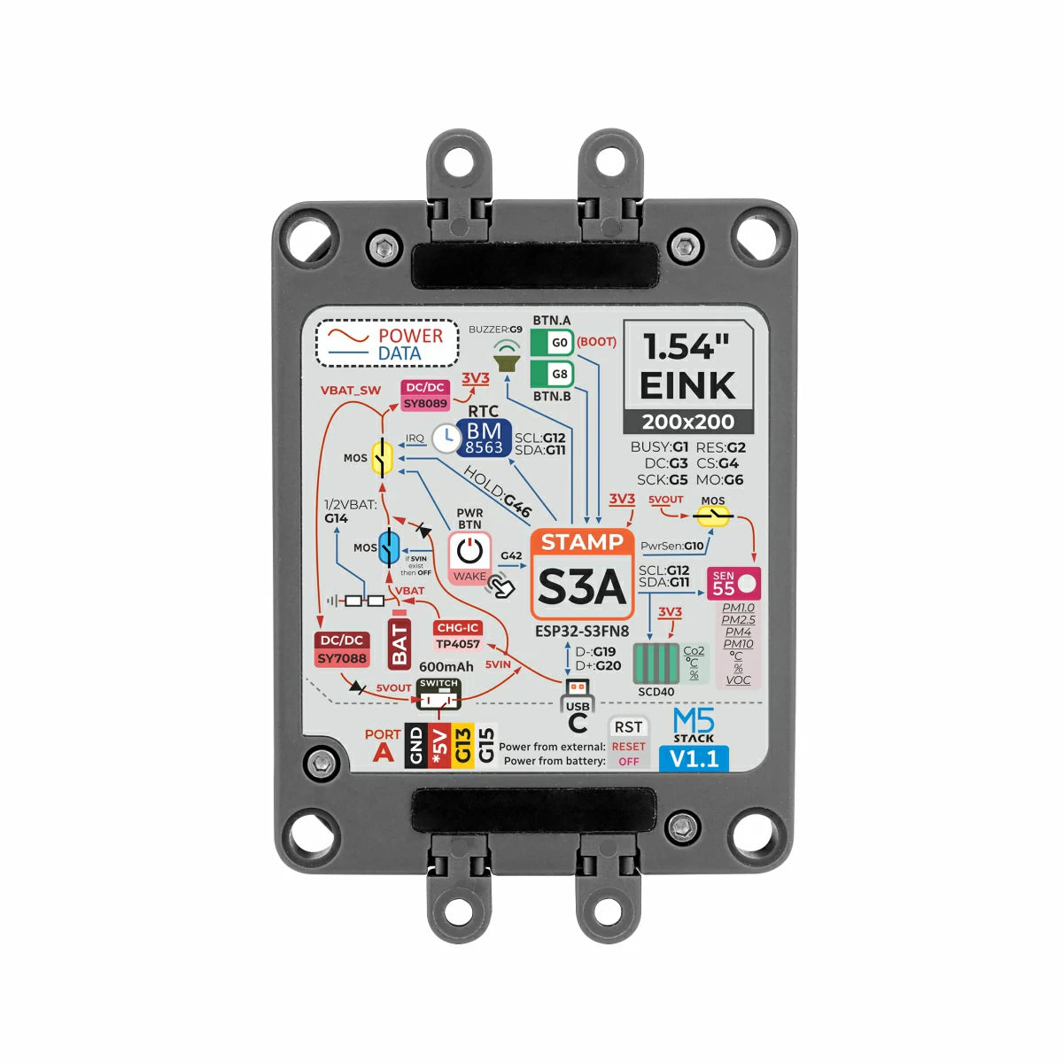 Air Quality Kit v1.1 with M5StampS3A (SEN55, SCD40)– m5stack-store