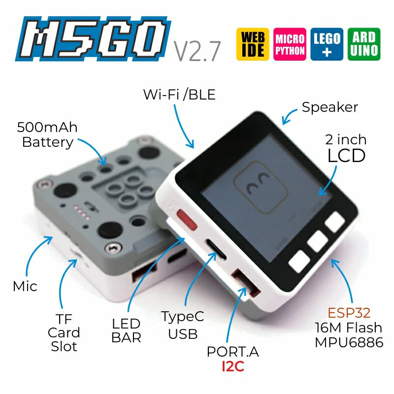 M5Stack M5GO IoT Starter Kit V2.7 | m5stack-store