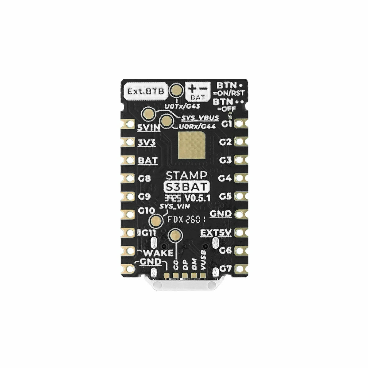 M5StampS3 BAT Module with Battery Connector - m5stack-store