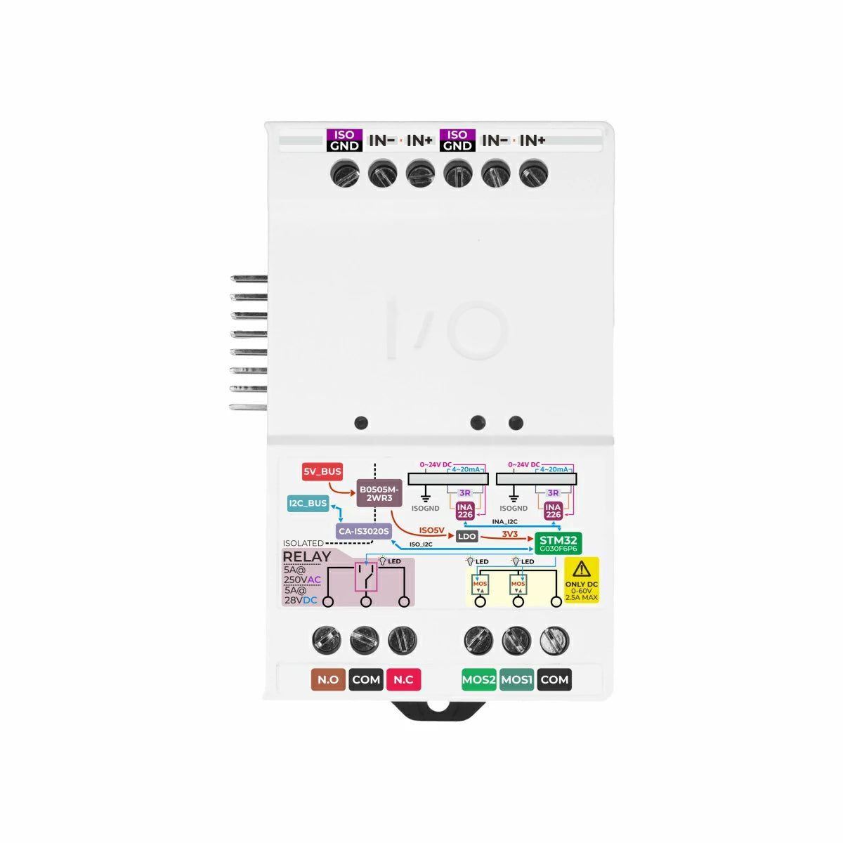 IO Module for StamPLC (INA226AIDGSR)