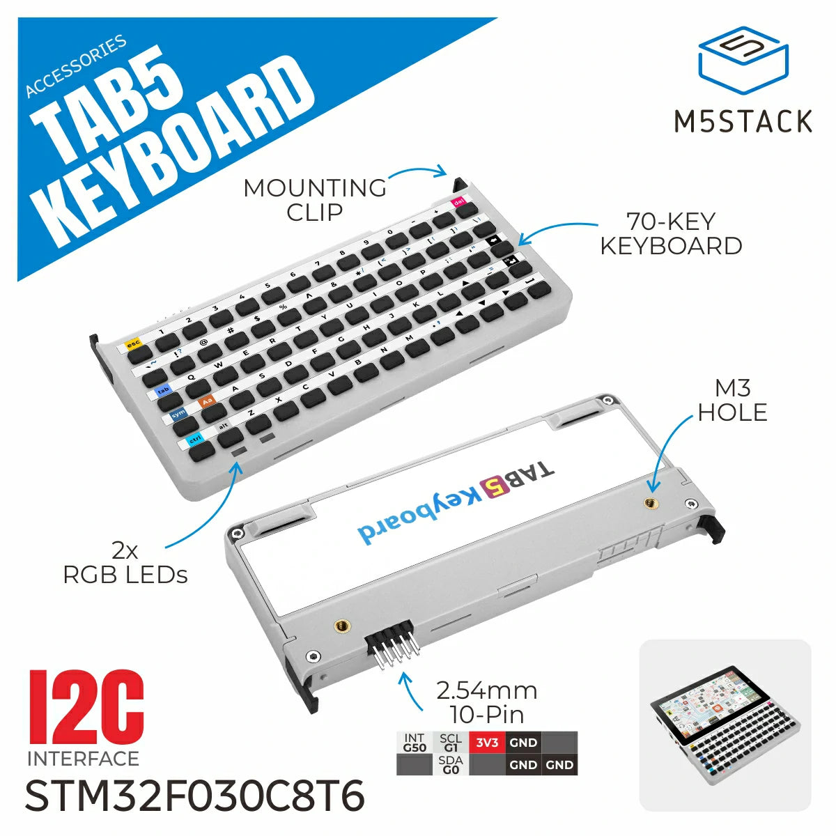 Keyboard for Tab5 - m5stack-store