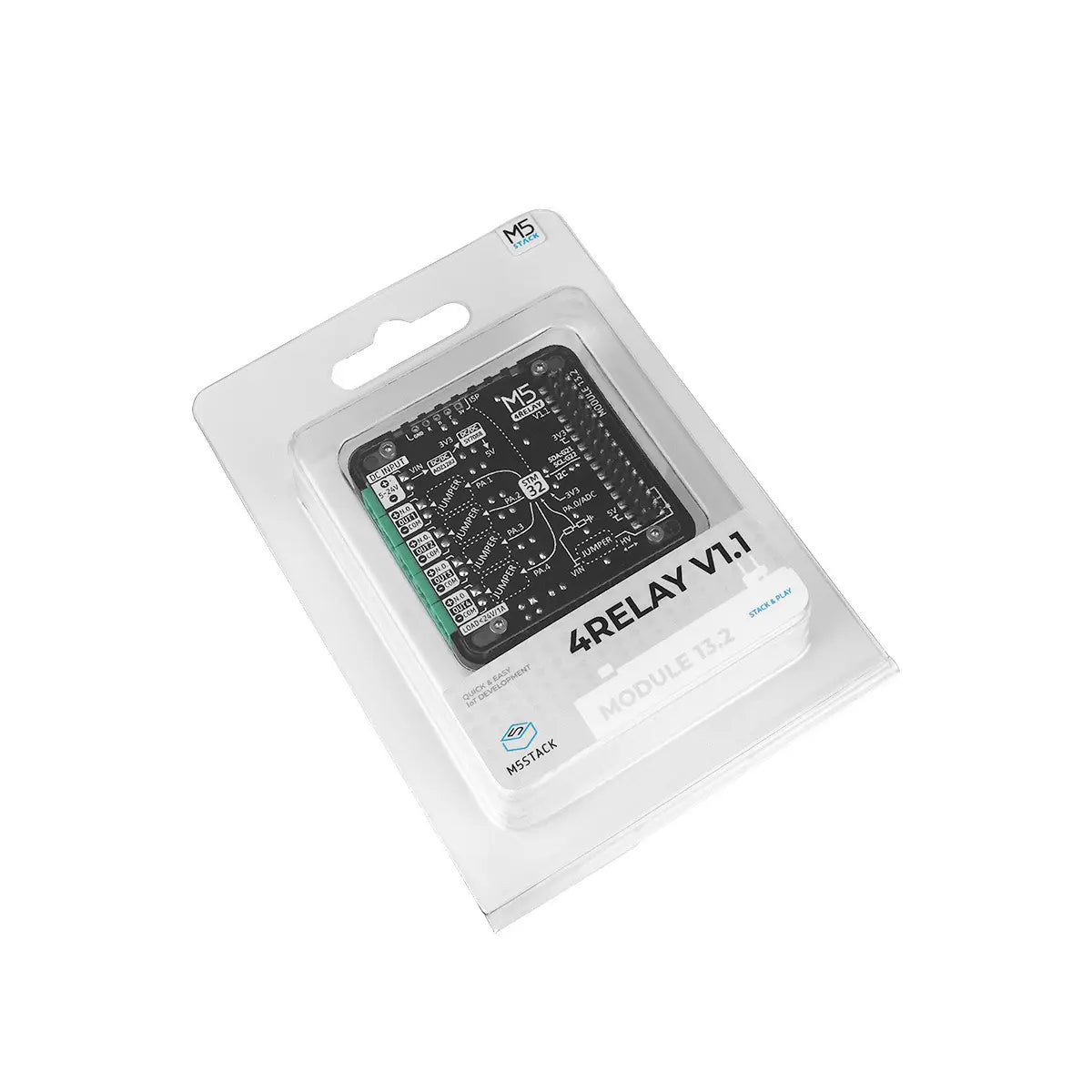 4-Channel Relay 13.2 Module V1.1 (STM32F030) - m5stack-store