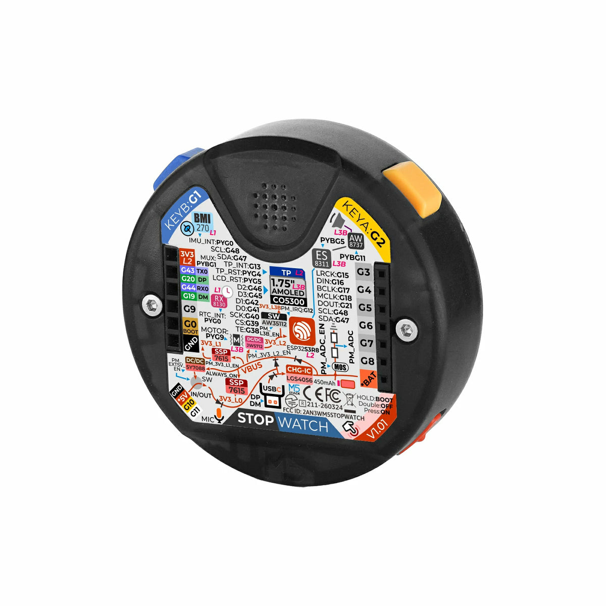 M5Stack Stopwatch Dev Kit (ESP32-S3)