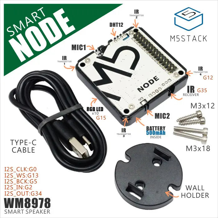[EOL] NODE Audio Dev Module (WM8978, DHT12)