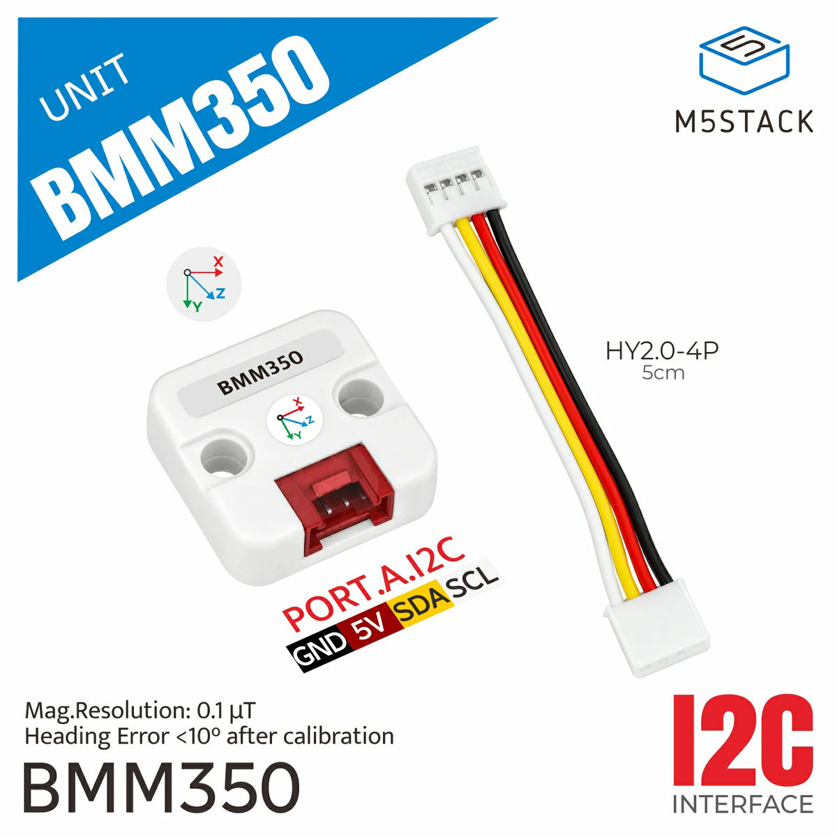 3-Axis Magnetometer Unit (BMM350)