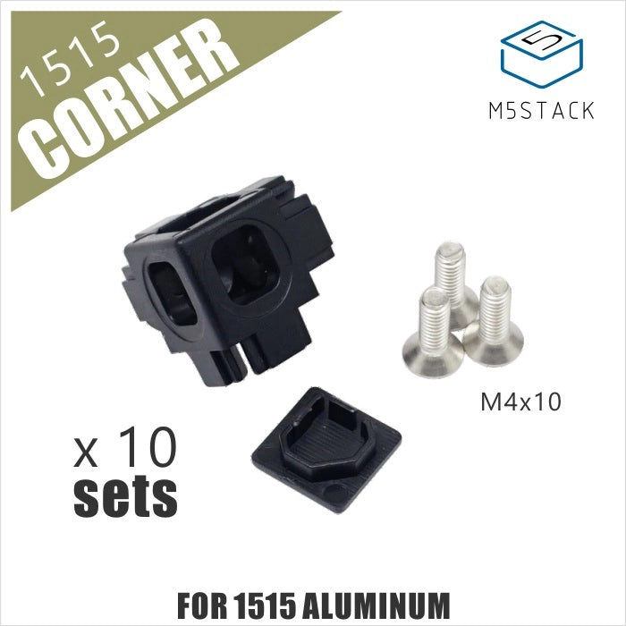 Plastic Corner Connector for 1515 Aluminum Extrusions (10pcs) - m5stack-store