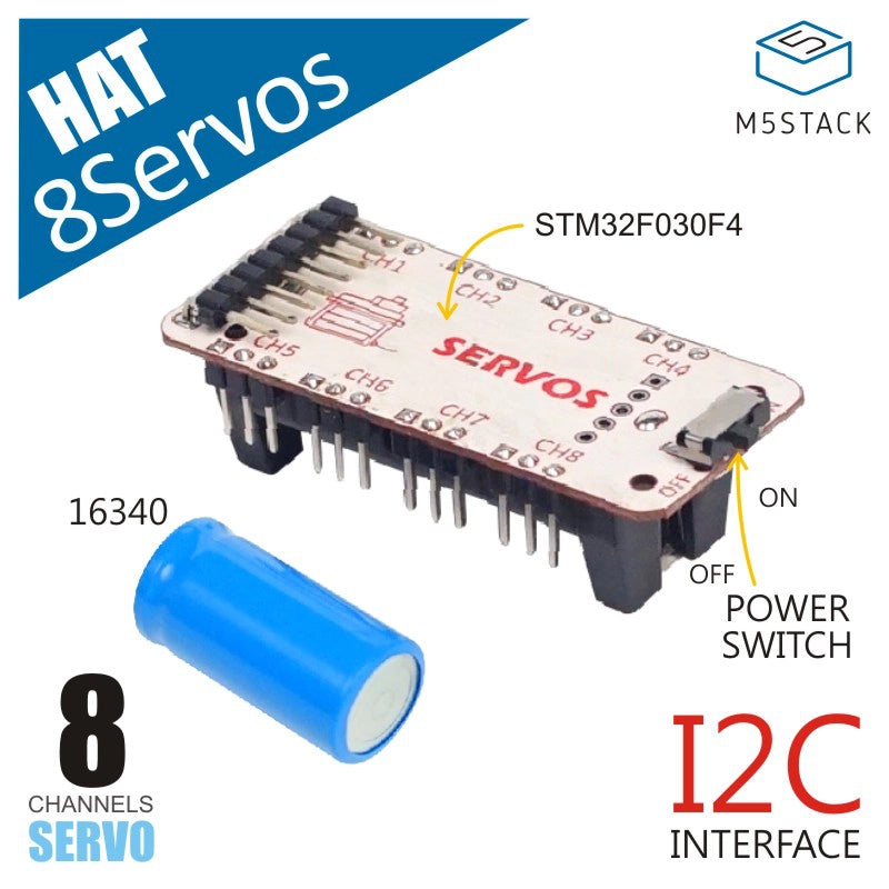 [EOL] M5StickC 8Servos HAT