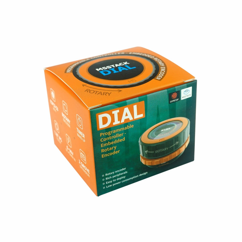 M5Stack Dial - ESP32-S3 Smart Rotary Knob w/ 1.28" Round Touch Screen