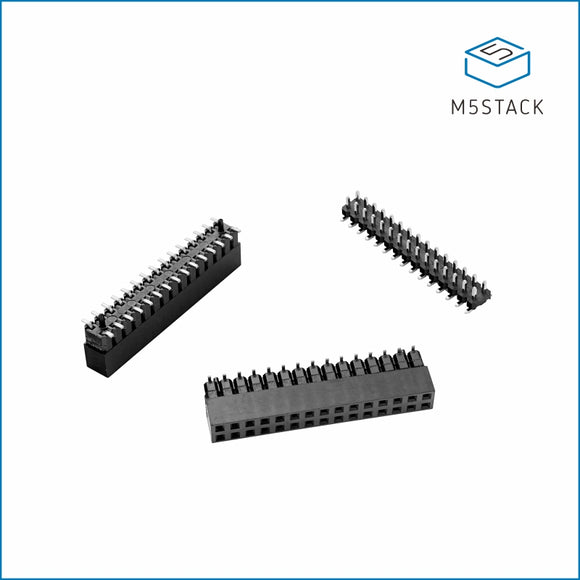 2 ✖ 15 PinHeader BUS Socket SMD for 13.2 Module (10 sets) - m5stack-store